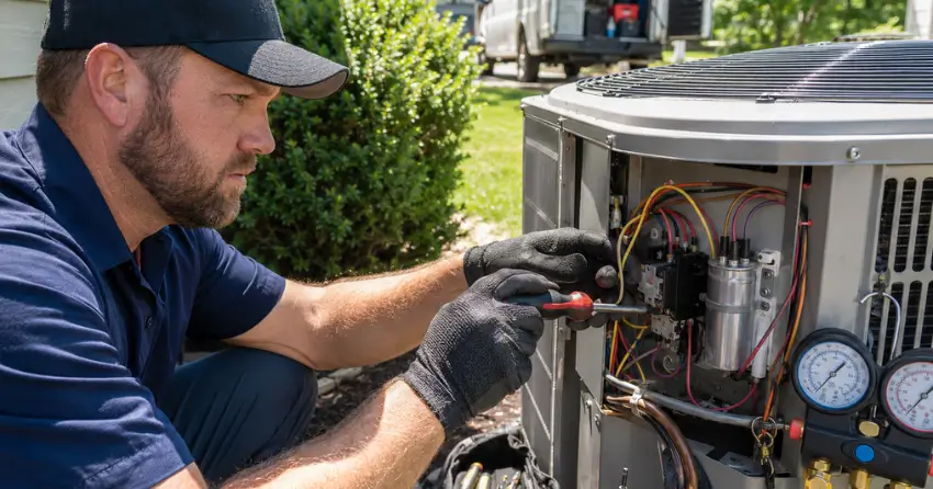 air conditioning repair near me completed on residential system