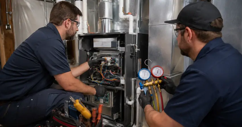 furnace installation commissioning and startup test Edmonton