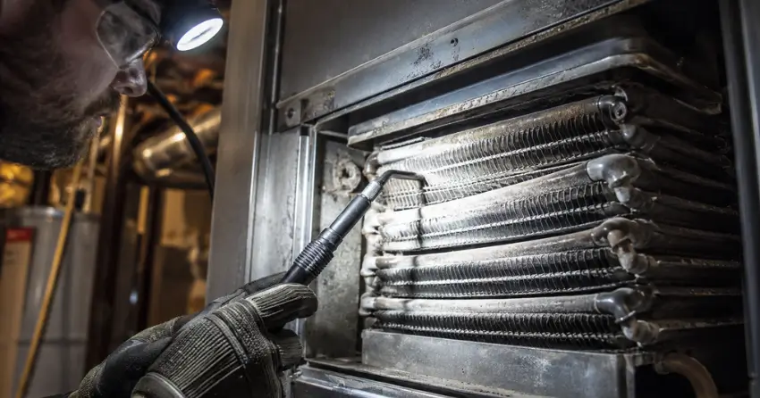 furnace maintenance near me heat exchanger inspection Edmonton residential