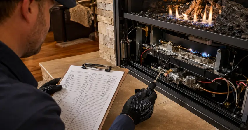 fireplace fix diagnostic checklist gas fireplace repair in Edmonton