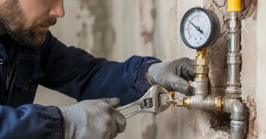 gas line pressure test after renovation