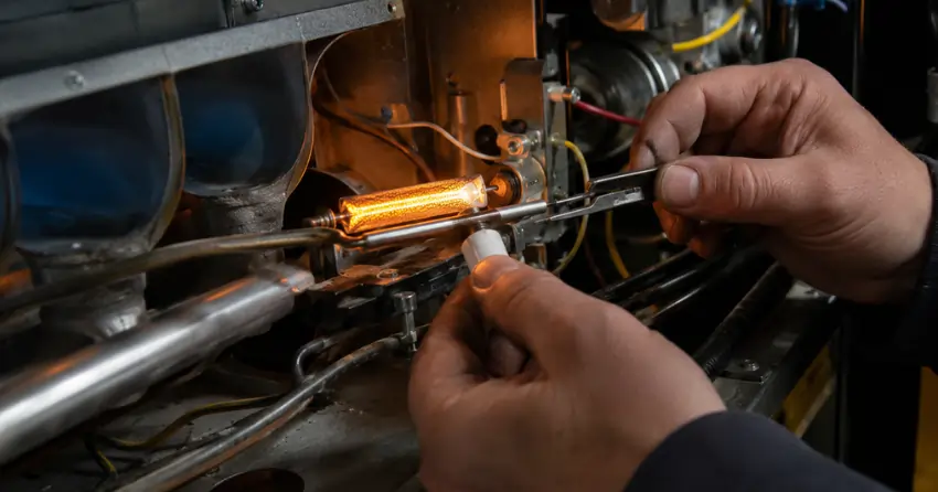 gas furnace igniter and flame sensor repair Edmonton