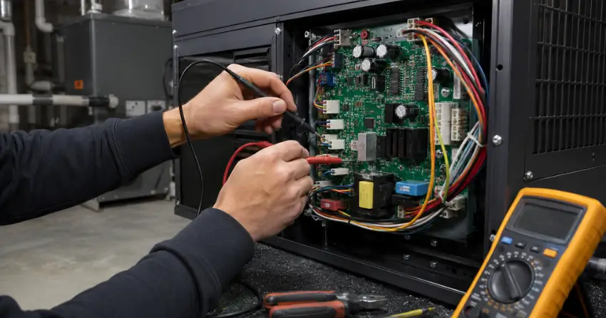pool dehumidifier electrical and control board diagnostic service
