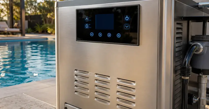 pool gas heater digital controls and smart system service
