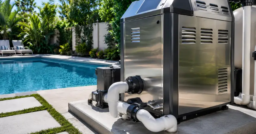 pool heater installation completed and commissioned Edmonton
