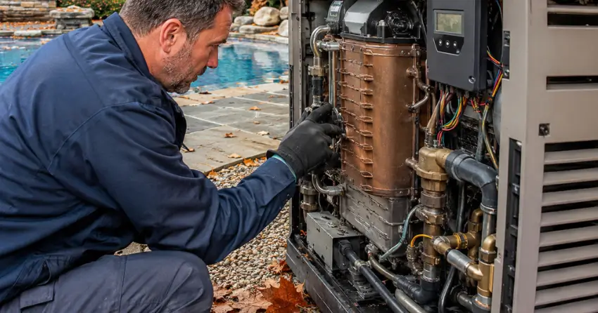 pool heater maintenance seasonal inspection Edmonton