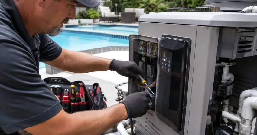 licensed pool heater repair technician Edmonton