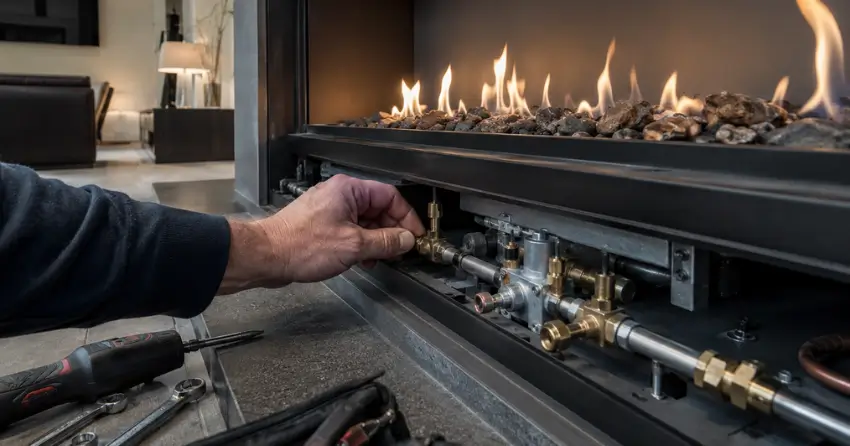 gas fireplace burner repair and service Edmonton