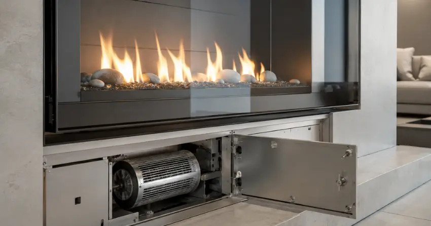Gas Fireplace Fix blower and venting inspection