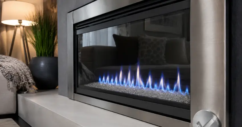 gas fireplace services completed residential inspection Edmonton