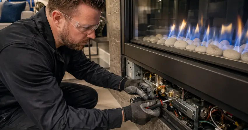 gas fireplace repair licensed technician Ontario