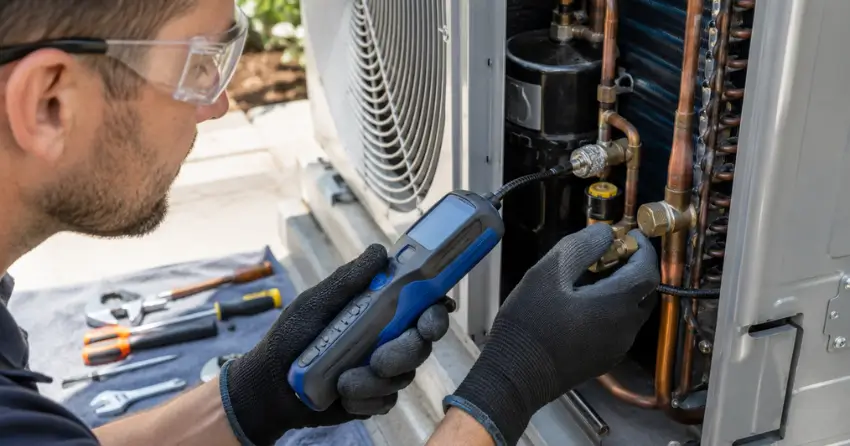AC repair refrigerant leak detection and repair service