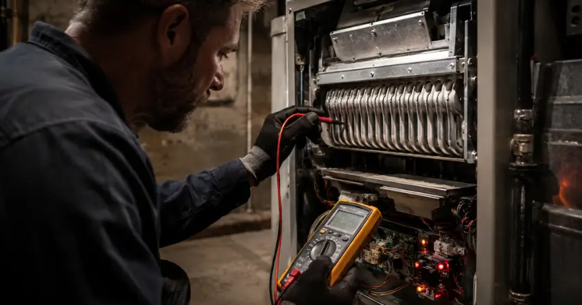 furnace diagnostic check heat exchanger Edmonton